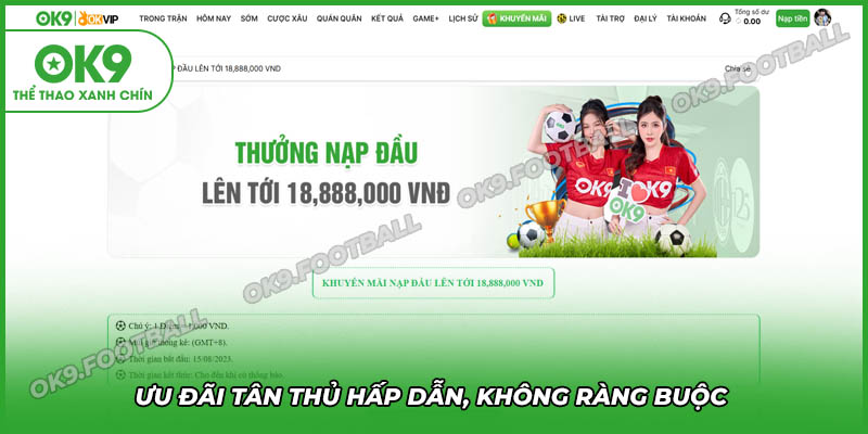 Ưu đãi tân thủ hấp dẫn - Nạp đầu nhận ngau 18,888K