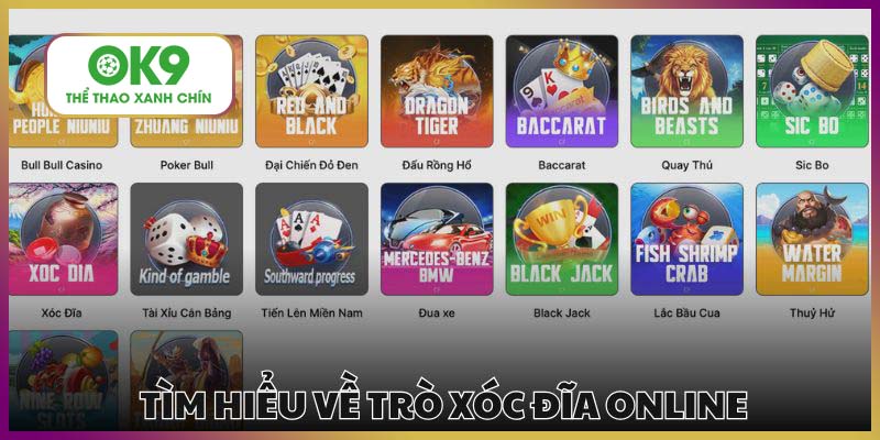 Xóc đĩa online đang thuộc top game tại OK9